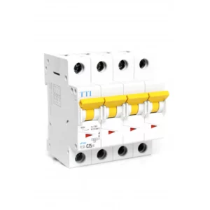 DISJONCTEUR MODULAIRE 25A 4P 6/10KA PLS6-C25/4